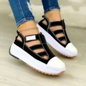 Navrina Creative Cutout Platform Sneakers