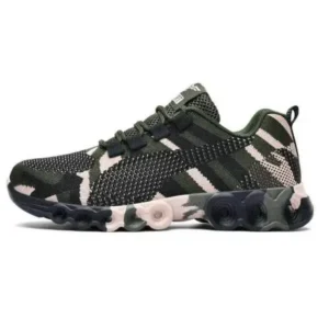 Navrina Couple Casual Camouflage Pattern Lace Up Design Breathable Sneakers