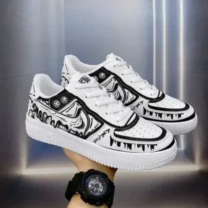 Navrina Men Fashion Graffiti Breathable Sneakers