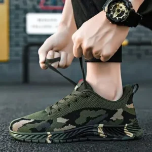 Navrina Men'S Casual Mesh Breathable Camouflage Sneakers