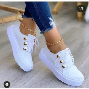 Navrina Women Plus Size Casual Platform Sneakers