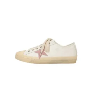 Navrina Women Fashion Casual Lace-Up Pink Star Sneakers