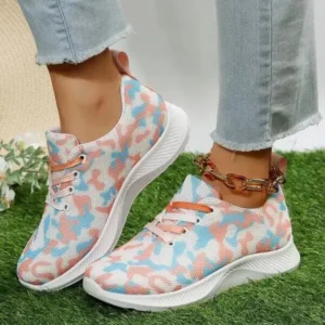 Navrina Summer Women Fashion Breathable Casual Colorful Printed Sneakers