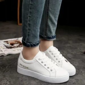 Navrina Summer Women Fashion Casual Solid Color Thick-Soled Canvas Sneakers