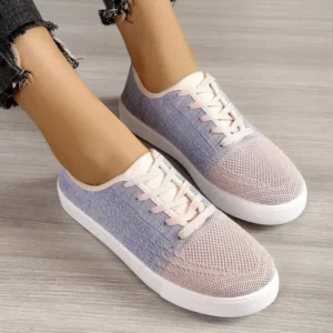 Navrina Summer Women Fashion Casual Fly-Woven Mesh Breathable Sneakers