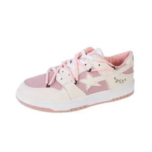 Navrina Women Fashion Low Top Flat Retro Sneakers